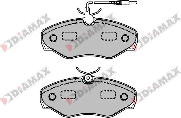 Diamax N09530 - Гальмівні колодки, дискові гальма autozip.com.ua