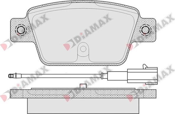 Diamax N09538 - Гальмівні колодки, дискові гальма autozip.com.ua