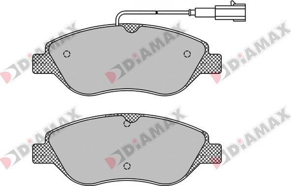 Diamax N09529 - Гальмівні колодки, дискові гальма autozip.com.ua