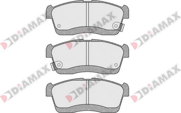 Diamax N09520 - Гальмівні колодки, дискові гальма autozip.com.ua