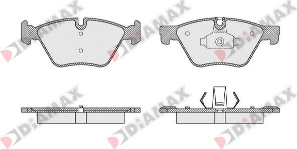 Diamax N09523 - Гальмівні колодки, дискові гальма autozip.com.ua