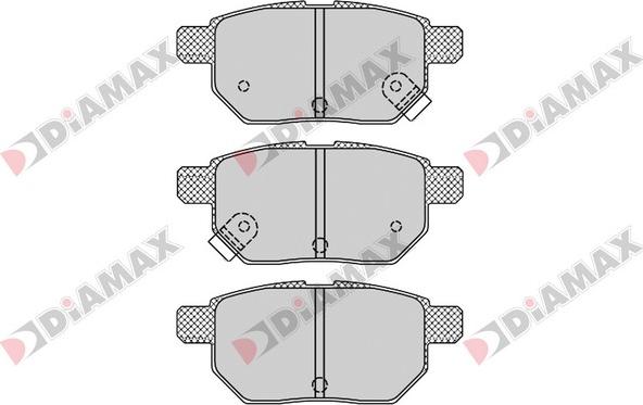 Diamax N09570 - Гальмівні колодки, дискові гальма autozip.com.ua