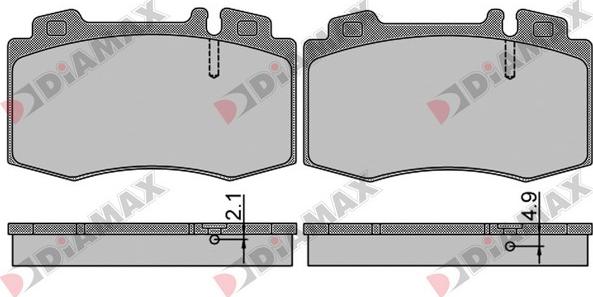 Diamax N09694 - Гальмівні колодки, дискові гальма autozip.com.ua