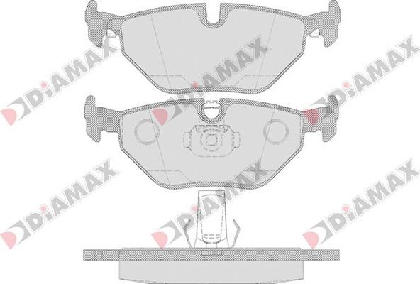 Diamax N09691 - Гальмівні колодки, дискові гальма autozip.com.ua