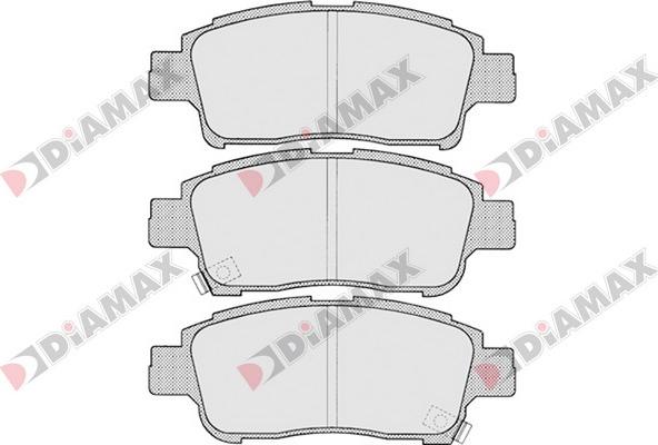 Diamax N09693 - Гальмівні колодки, дискові гальма autozip.com.ua