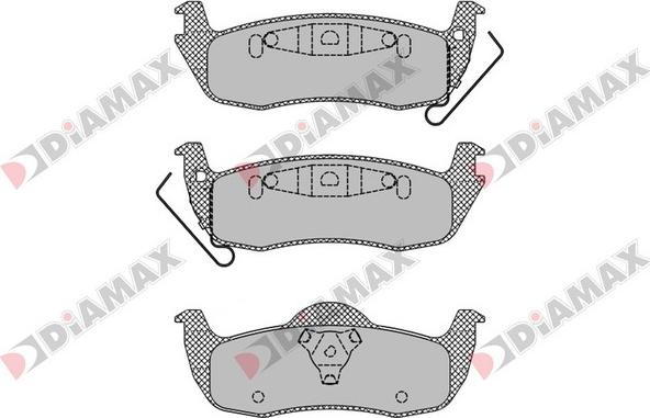 Diamax N09646 - Гальмівні колодки, дискові гальма autozip.com.ua