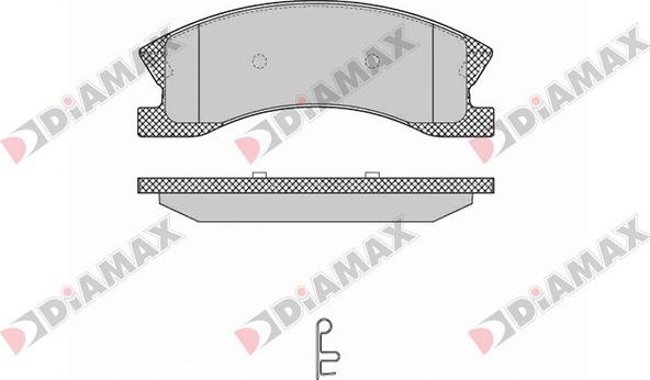 Diamax N09641 - Гальмівні колодки, дискові гальма autozip.com.ua