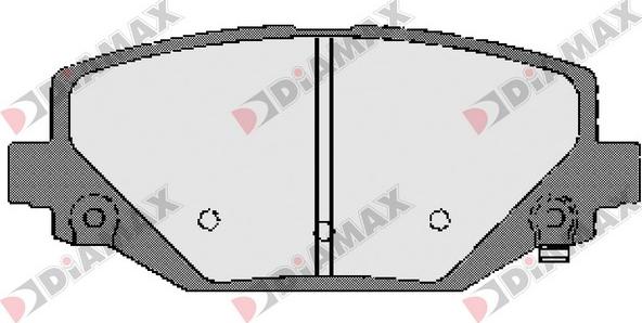 Diamax N09659 - Гальмівні колодки, дискові гальма autozip.com.ua