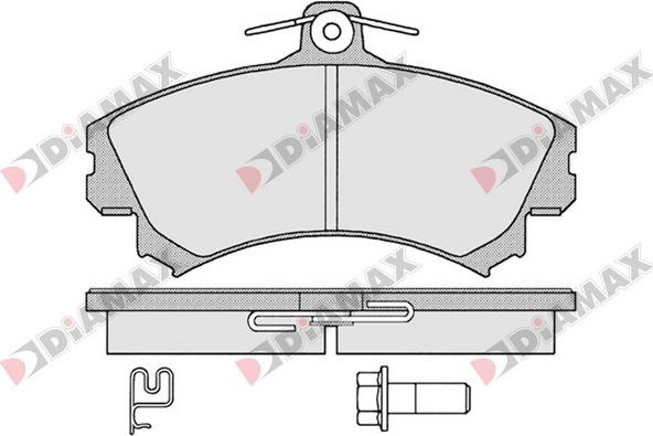 Diamax N09654 - Гальмівні колодки, дискові гальма autozip.com.ua