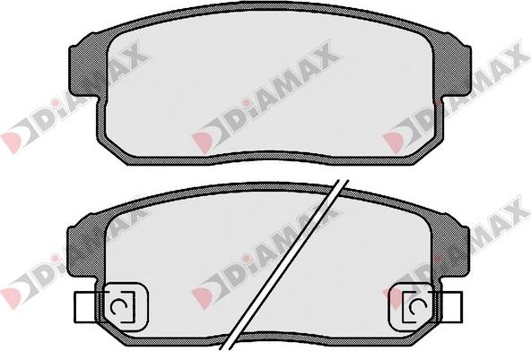 Diamax N09656 - Гальмівні колодки, дискові гальма autozip.com.ua