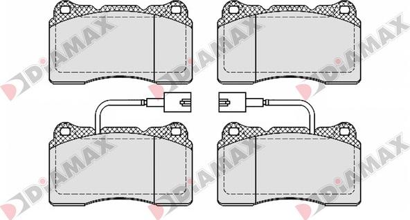 Diamax N09650 - Гальмівні колодки, дискові гальма autozip.com.ua