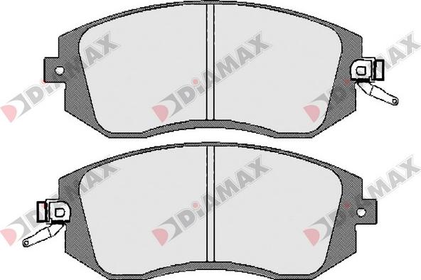 Diamax N09658 - Гальмівні колодки, дискові гальма autozip.com.ua
