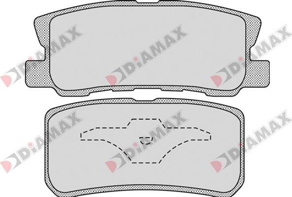 Diamax N09652 - Гальмівні колодки, дискові гальма autozip.com.ua