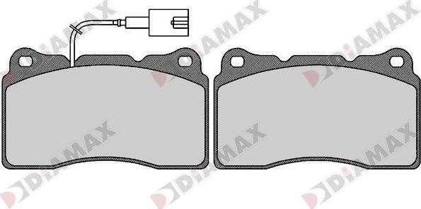 Diamax N09668 - Гальмівні колодки, дискові гальма autozip.com.ua