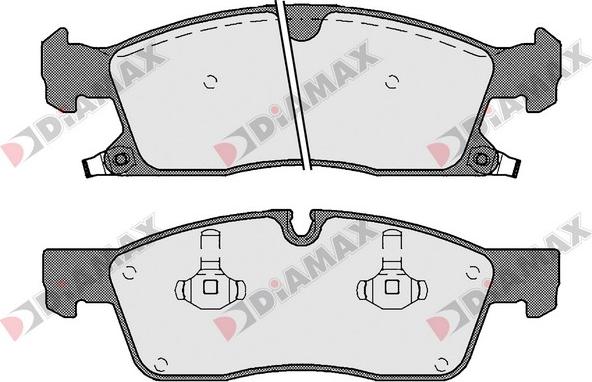 Diamax N09606 - Гальмівні колодки, дискові гальма autozip.com.ua