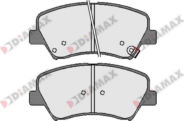 Diamax N09608 - Гальмівні колодки, дискові гальма autozip.com.ua
