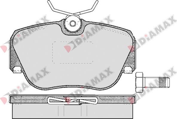 Diamax N09619 - Гальмівні колодки, дискові гальма autozip.com.ua