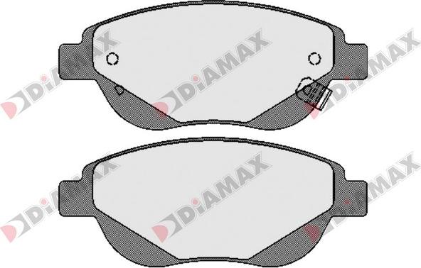 Diamax N09612 - Гальмівні колодки, дискові гальма autozip.com.ua