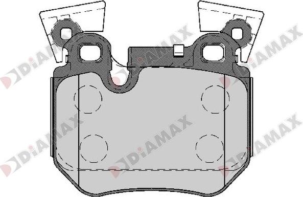 Diamax N09680 - Гальмівні колодки, дискові гальма autozip.com.ua