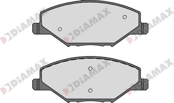 Diamax N09681 - Гальмівні колодки, дискові гальма autozip.com.ua