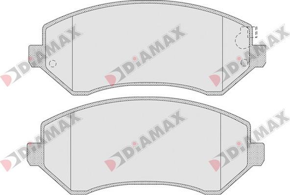 Diamax N09639 - Гальмівні колодки, дискові гальма autozip.com.ua