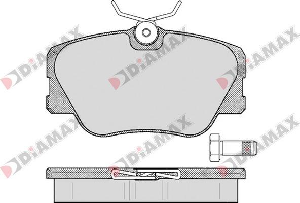 Diamax N09634 - Гальмівні колодки, дискові гальма autozip.com.ua