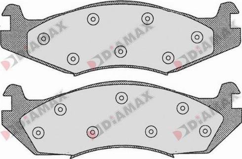 Diamax N09638 - Гальмівні колодки, дискові гальма autozip.com.ua