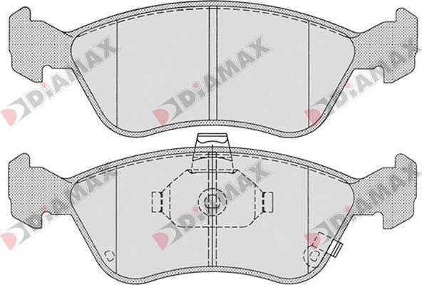 Diamax N09620 - Гальмівні колодки, дискові гальма autozip.com.ua