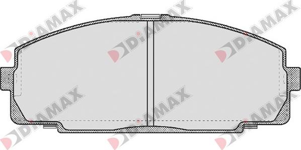 Diamax N09627 - Гальмівні колодки, дискові гальма autozip.com.ua