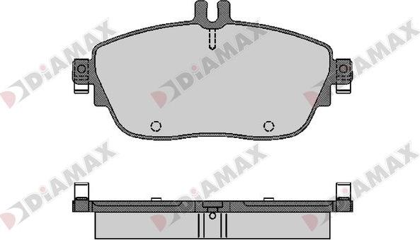 Diamax N09671 - Гальмівні колодки, дискові гальма autozip.com.ua