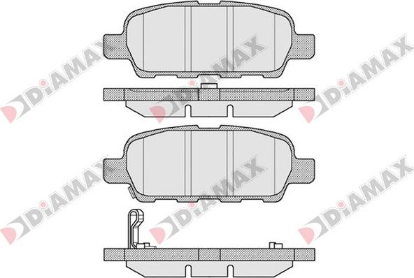 Diamax N09099 - Гальмівні колодки, дискові гальма autozip.com.ua