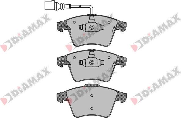 Diamax N09095 - Гальмівні колодки, дискові гальма autozip.com.ua