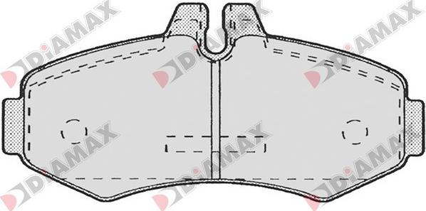 Diamax N09091 - Гальмівні колодки, дискові гальма autozip.com.ua