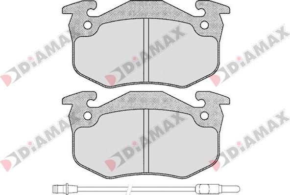 Diamax N09093 - Гальмівні колодки, дискові гальма autozip.com.ua