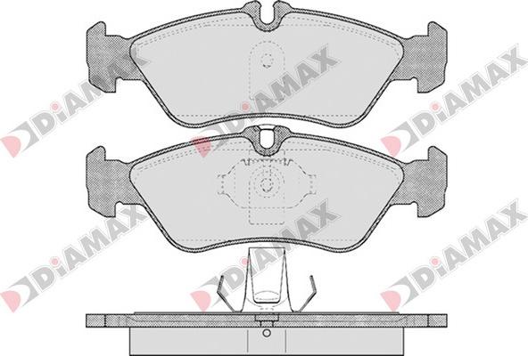 Diamax N09097 - Гальмівні колодки, дискові гальма autozip.com.ua