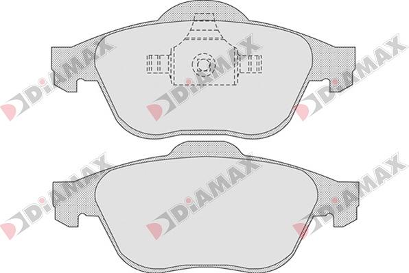 Diamax N09040 - Гальмівні колодки, дискові гальма autozip.com.ua