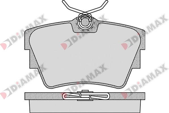 Diamax N09043 - Гальмівні колодки, дискові гальма autozip.com.ua