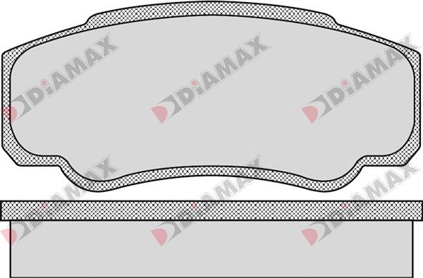 Diamax N09056 - Гальмівні колодки, дискові гальма autozip.com.ua