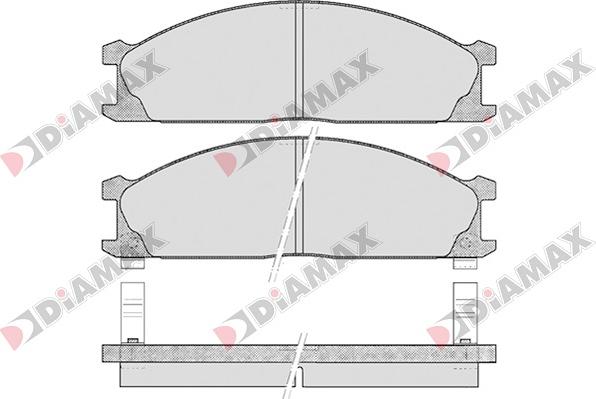 Diamax N09050 - Гальмівні колодки, дискові гальма autozip.com.ua