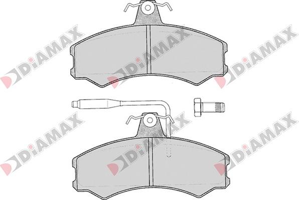 Diamax N09051 - Гальмівні колодки, дискові гальма autozip.com.ua