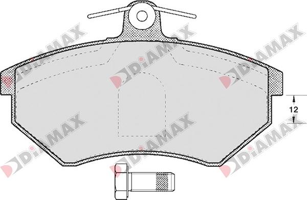 Diamax N09060 - Гальмівні колодки, дискові гальма autozip.com.ua