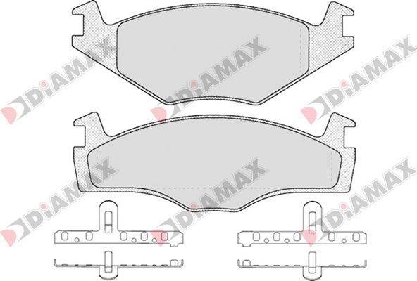 Diamax N09063 - Гальмівні колодки, дискові гальма autozip.com.ua