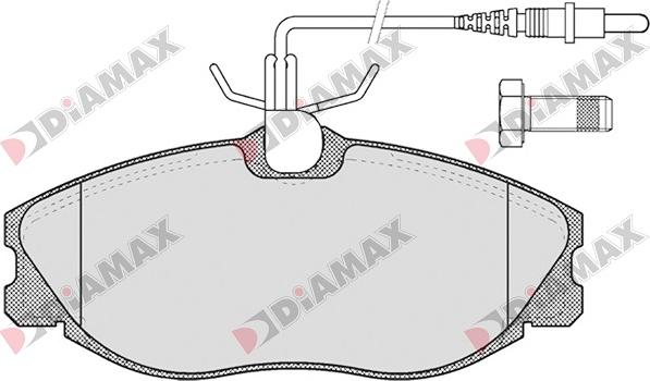 Diamax N09005 - Гальмівні колодки, дискові гальма autozip.com.ua