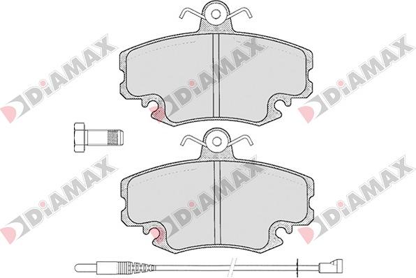 Diamax N09001 - Гальмівні колодки, дискові гальма autozip.com.ua