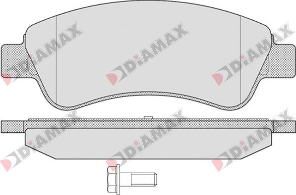Diamax N09003 - Гальмівні колодки, дискові гальма autozip.com.ua