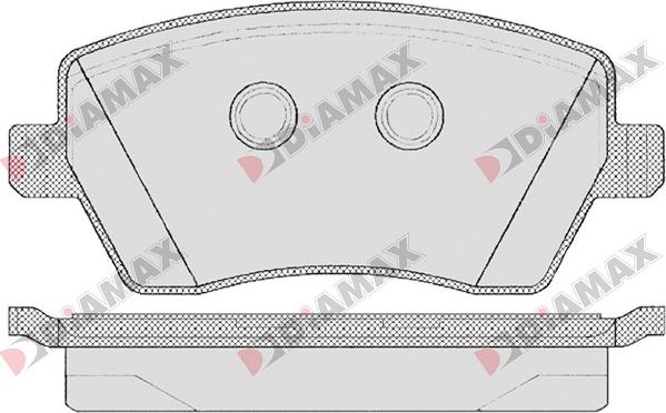 Diamax N09015 - Гальмівні колодки, дискові гальма autozip.com.ua