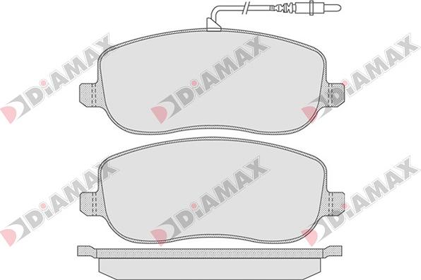 Diamax N09011 - Гальмівні колодки, дискові гальма autozip.com.ua