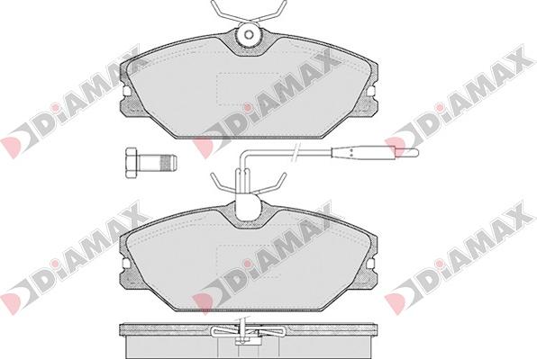 Diamax N09012 - Гальмівні колодки, дискові гальма autozip.com.ua