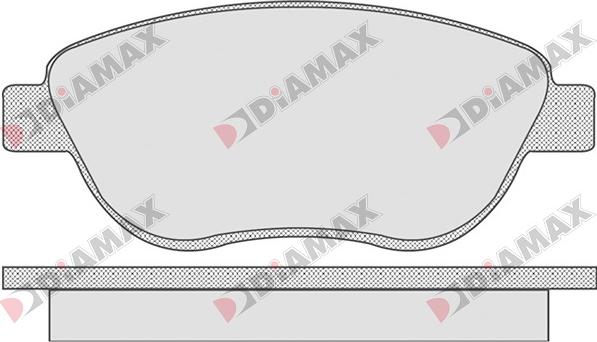 Diamax N09017 - Гальмівні колодки, дискові гальма autozip.com.ua