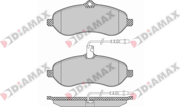 Diamax N09084 - Гальмівні колодки, дискові гальма autozip.com.ua